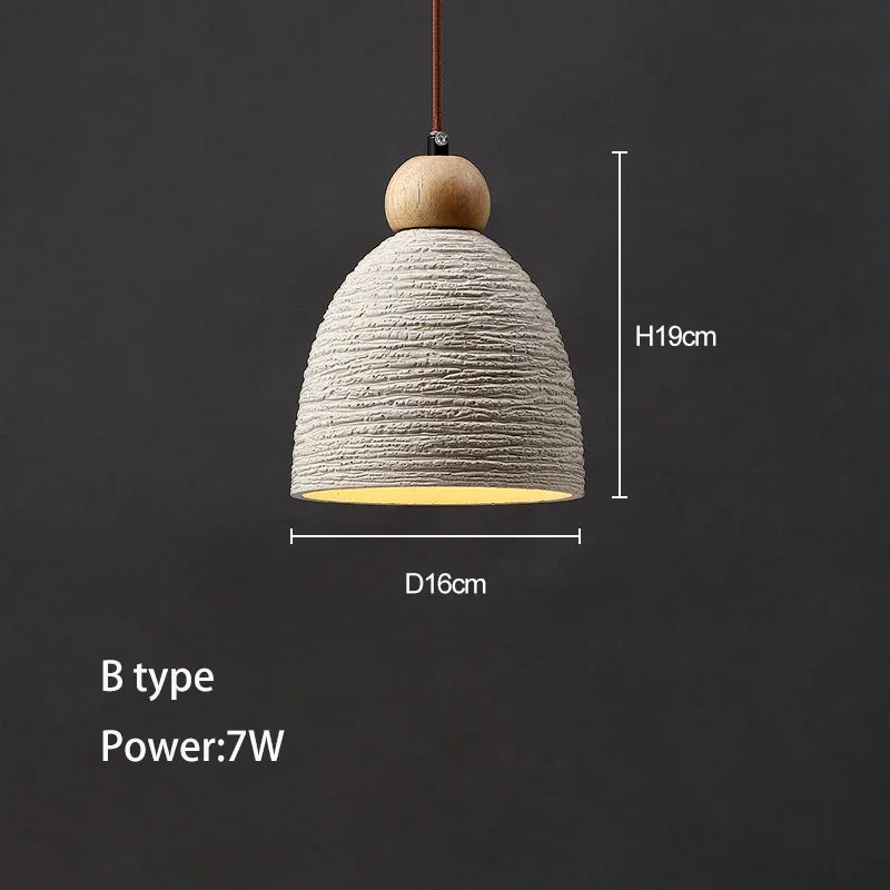 Concrete LED Pendant Light