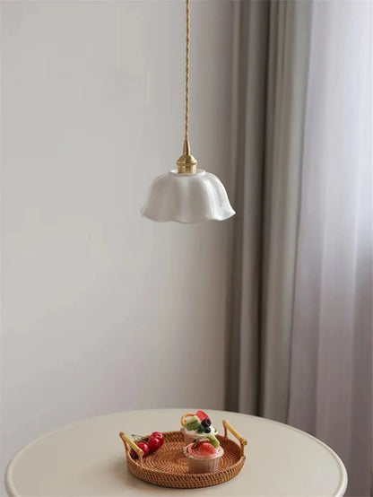 Ceramic copper ceiling lamp