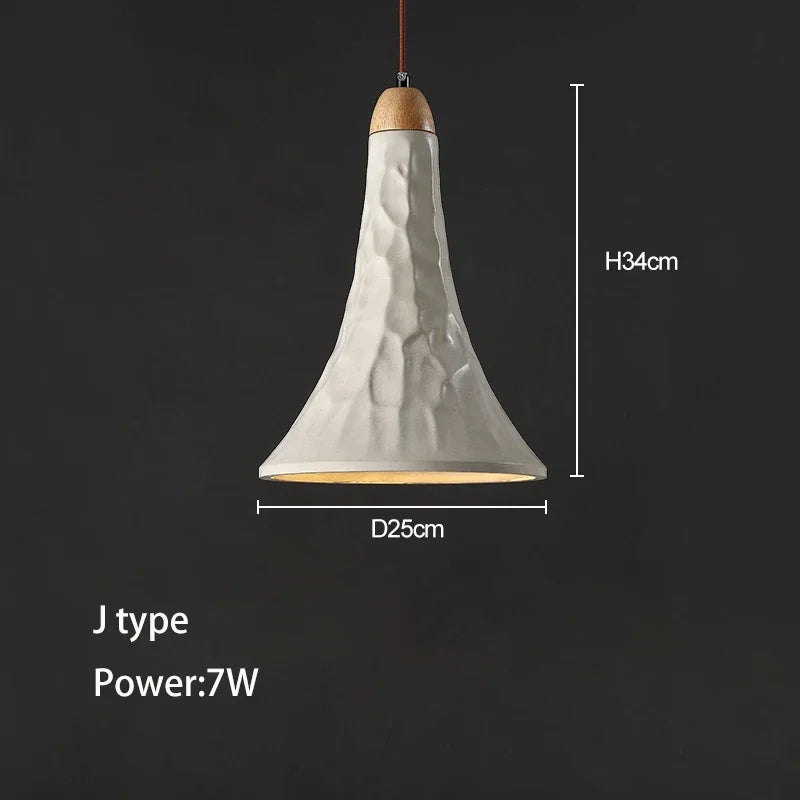 Concrete LED Pendant Light