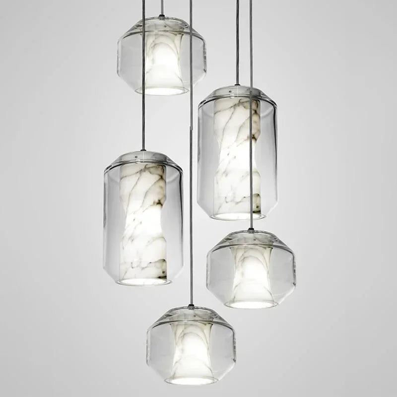 Luxurious LED Glass Pendant Light