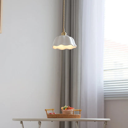 Ceramic copper ceiling lamp
