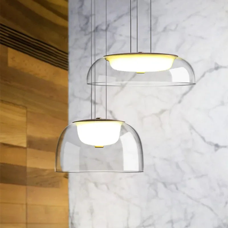 Transparent Glass Hanging Lamp