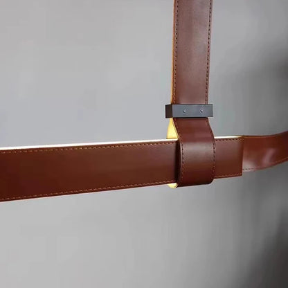 Luxury leather pendant lamp