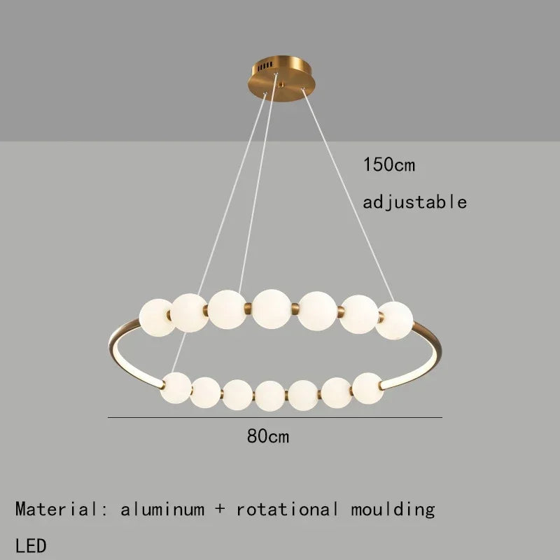 Acrylic Ball LED Chandelier