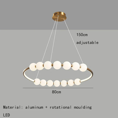 Acrylic Ball LED Chandelier
