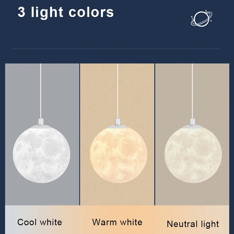 Elegant night light pendant lamp