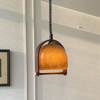 Wood glass Pendant Lamp