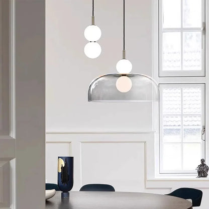 Scandinavian glass pendant lamp