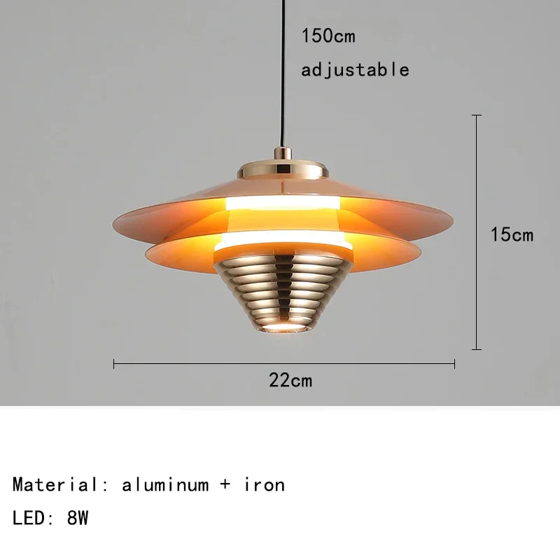 Aluminum LED pendant light