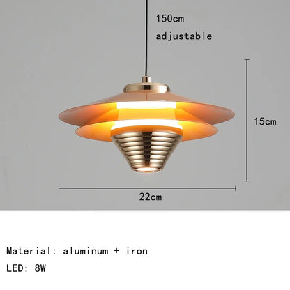 Aluminum LED pendant light