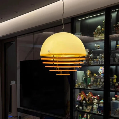 Orange Glass Pendant Light