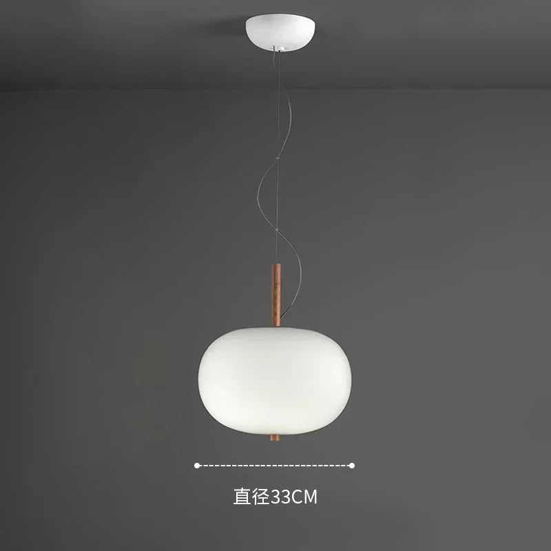 Designer glass pendant lamp