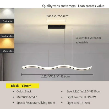 Modern Linear Pendant Light