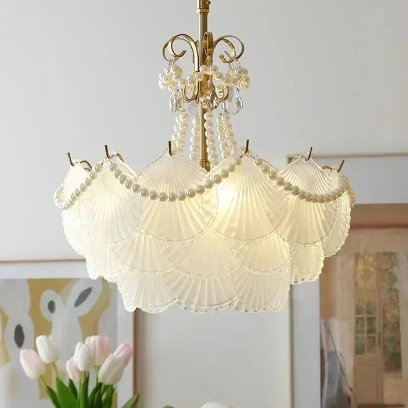 Shell Glass LED Chandelier