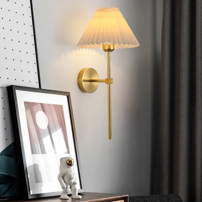 Bronze Linen Wall Sconce