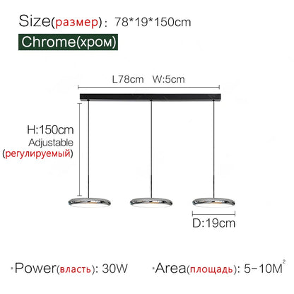 Elegant Aluminum Pendant Lamp