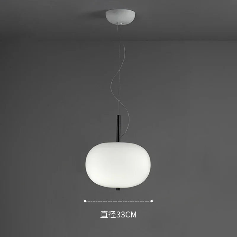 Designer glass pendant lamp