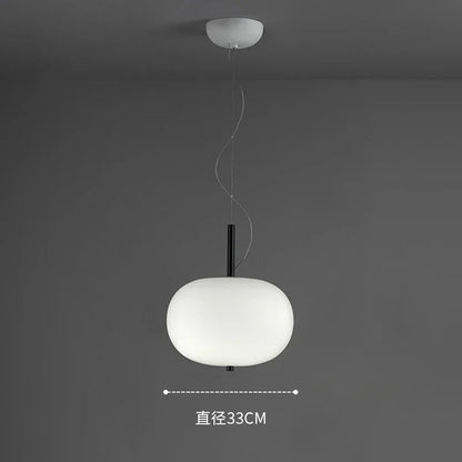 Designer glass pendant lamp