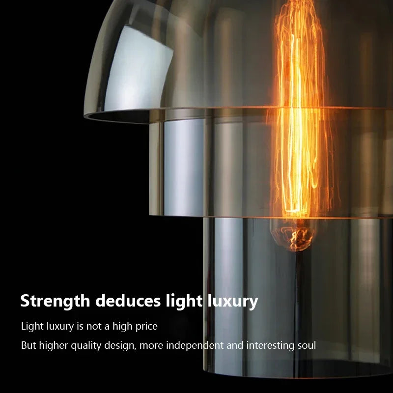 Nordic Elegance Glass Lamp