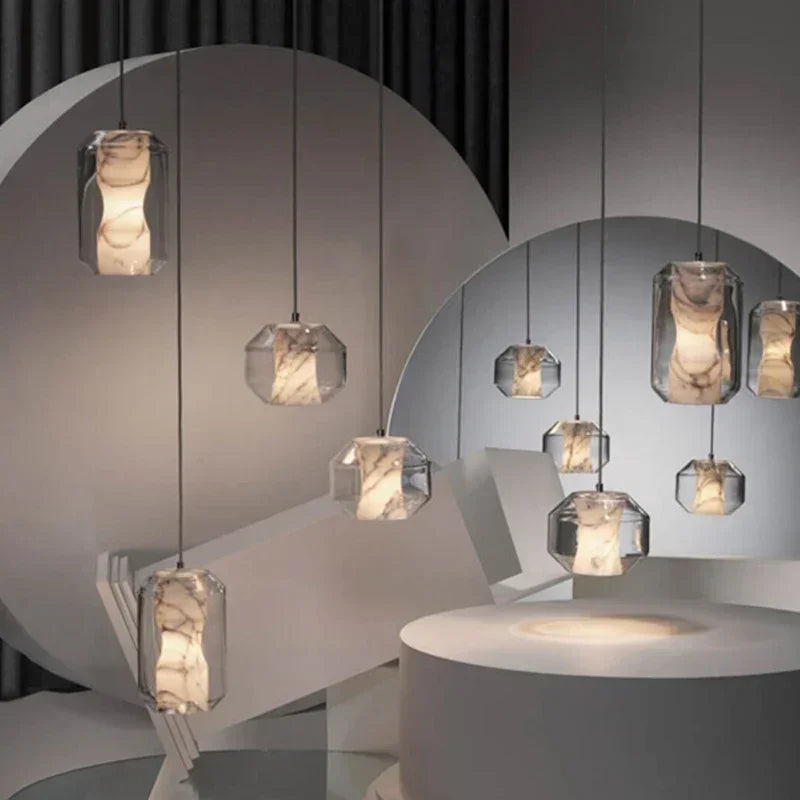 Luxurious LED Glass Pendant Light