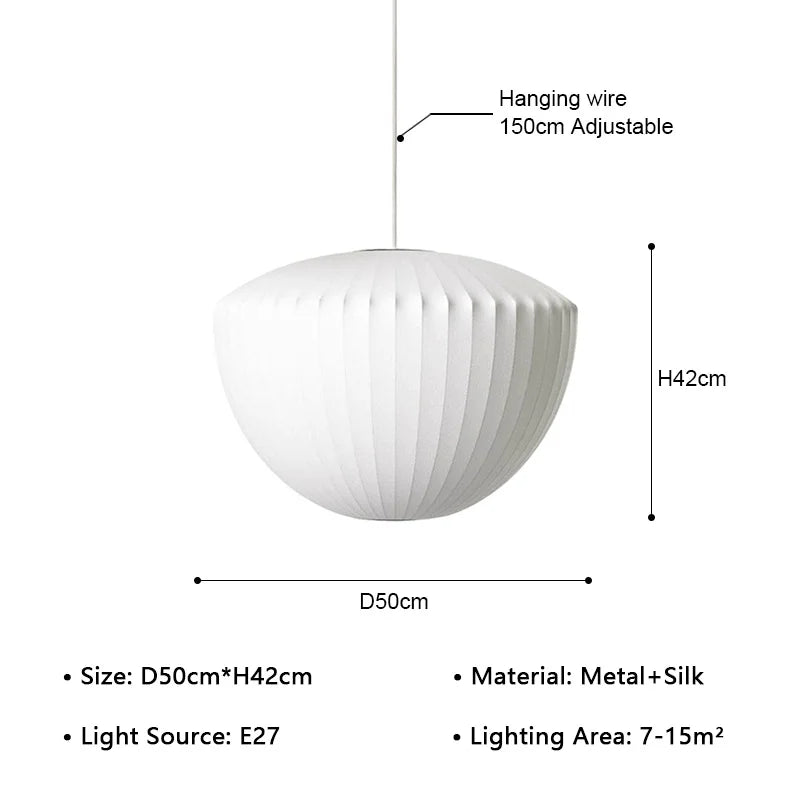 Nordic fabric ceiling lamp