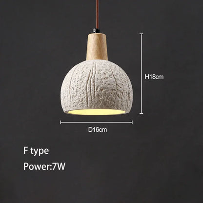 Concrete LED Pendant Light