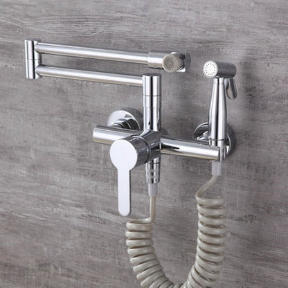 Wall-Mounted Nordic Pot Filler with Spray Function