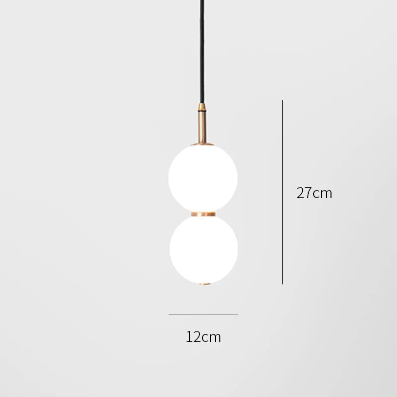 Scandinavian glass pendant lamp