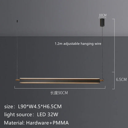 Modern acrylic pendant lamp