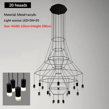 Elegant LED Long Hanging Lamp