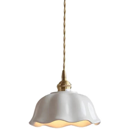 Ceramic copper ceiling lamp