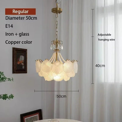 Shell Glass LED Chandelier