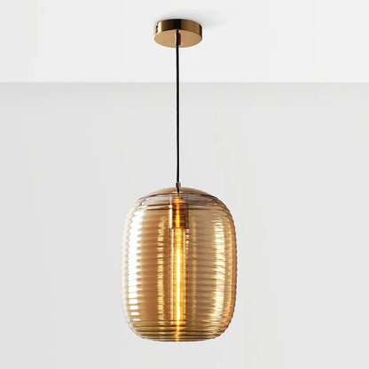 Postmodern glass pendant lamp