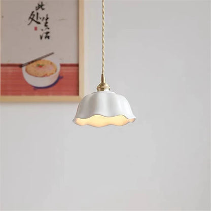 Ceramic copper ceiling lamp