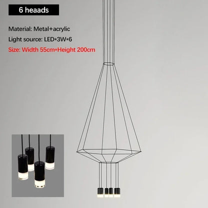 Elegant LED Long Hanging Lamp