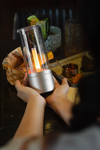 Candle Glow Rotating LED Lamp