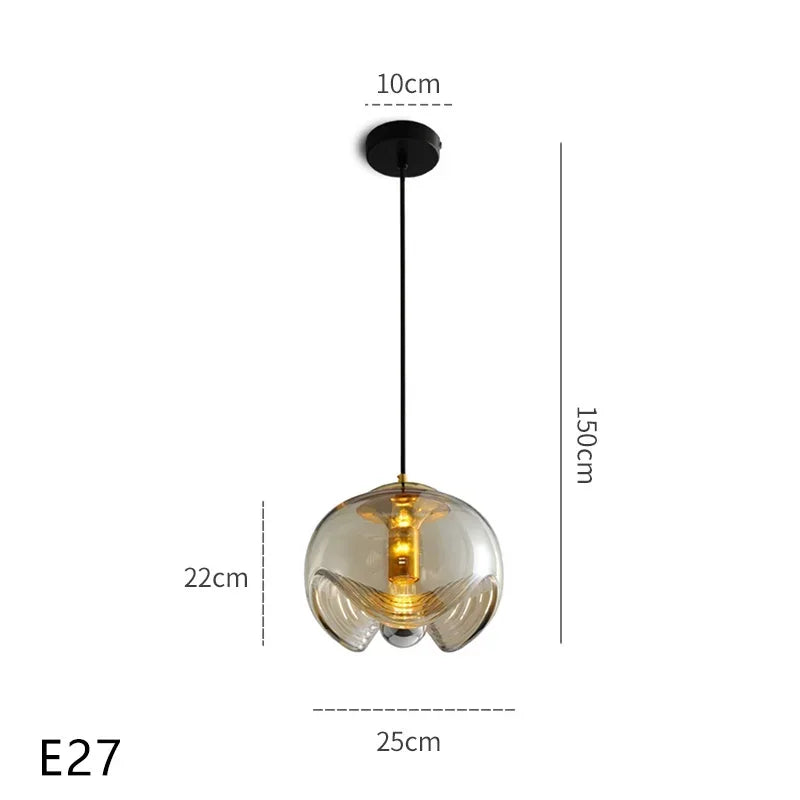 Nordic Style Glass Lamp