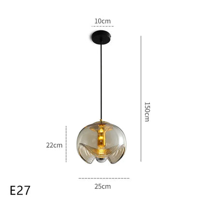 Nordic Style Glass Lamp