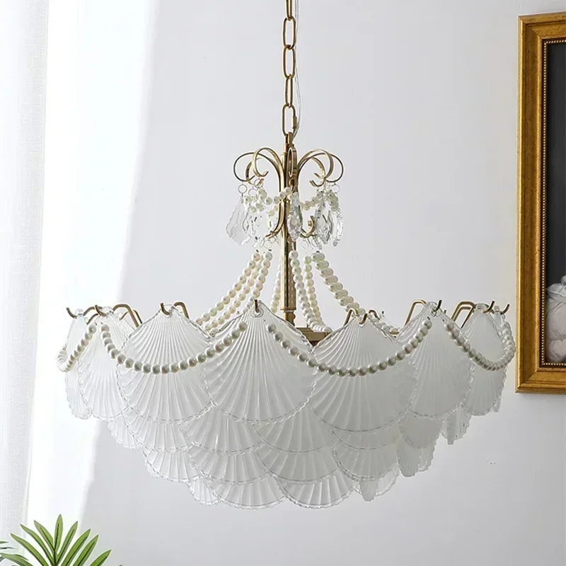 Shell Glass LED Chandelier
