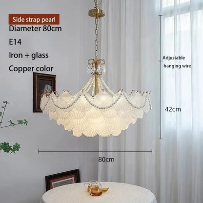 Shell Glass LED Chandelier