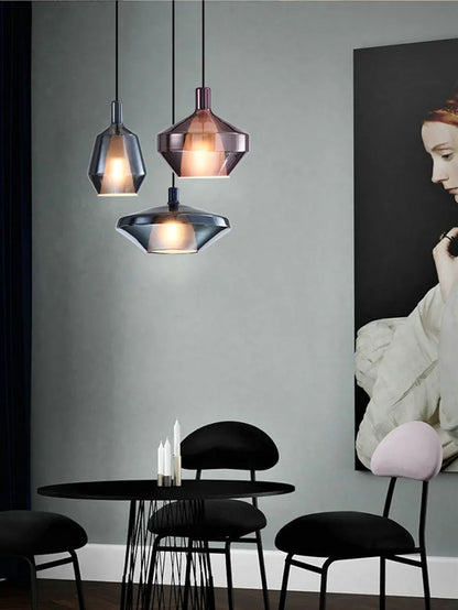 Nordic glass pendant light