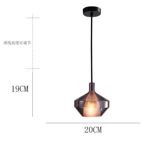 Nordic glass pendant light