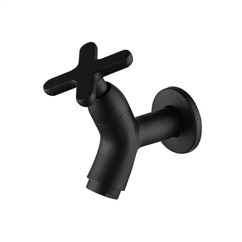 Wall-mounted brass cold water tap