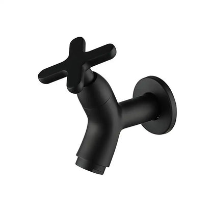Wall-mounted brass cold water tap