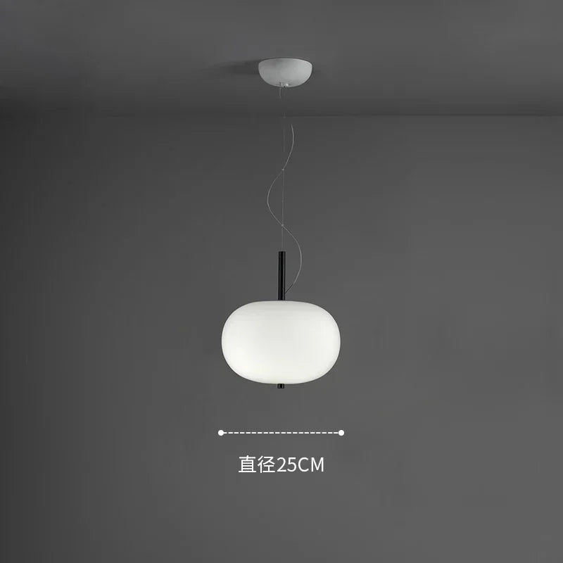 Designer glass pendant lamp