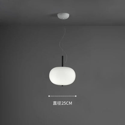 Designer glass pendant lamp