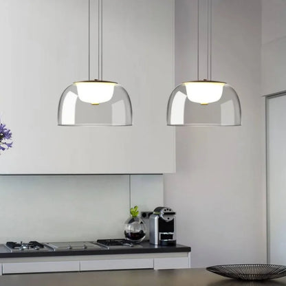 Transparent Glass Hanging Lamp