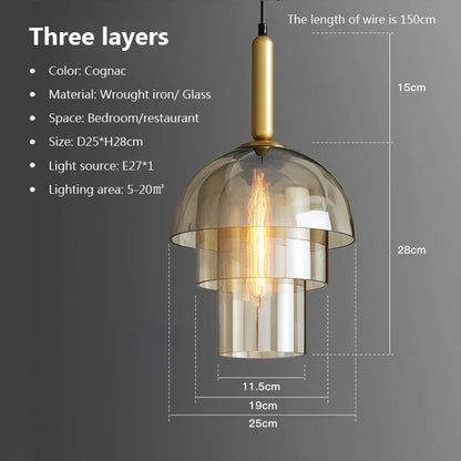 Nordic Elegance Glass Lamp