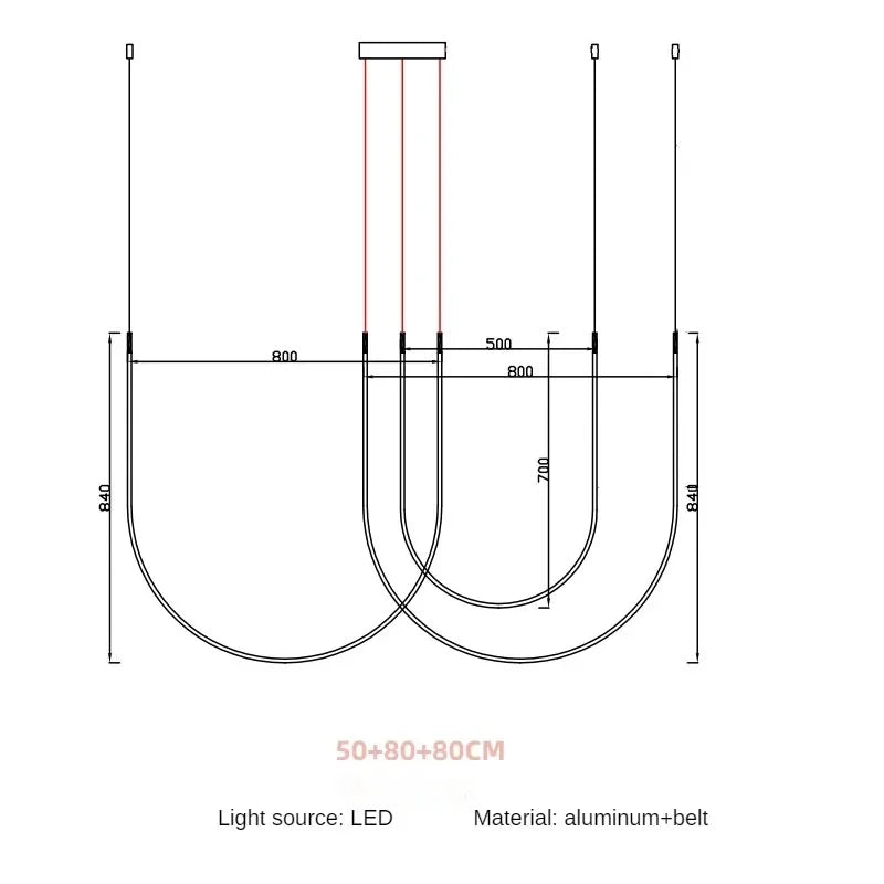 Designer lines ceiling lamp
