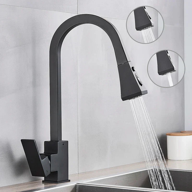 Modern Retractable Kitchen Faucet